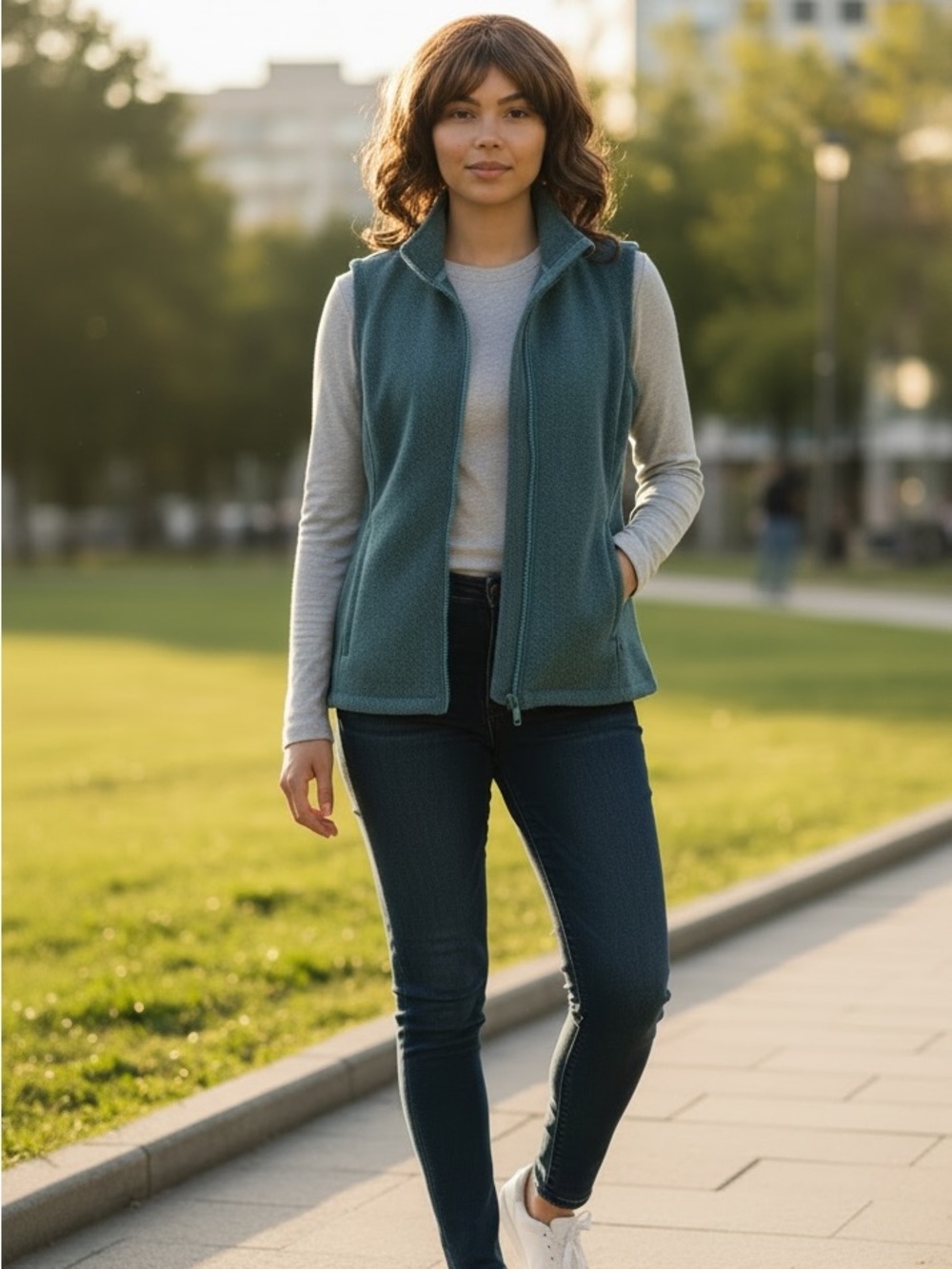 Athleta Teal Knit Top - Medium
